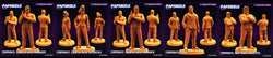 3D Printed Papsikels May 2023 Cyberpunk Corporate Counter Intel Set 28mm 32mm (Online Only)