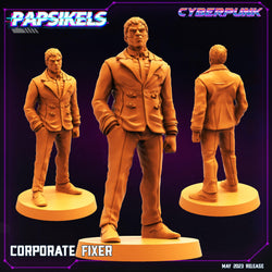 3D Printed Papsikels May 2023 Cyberpunk Corporate Counter Intel Set 28mm 32mm (Online Only)