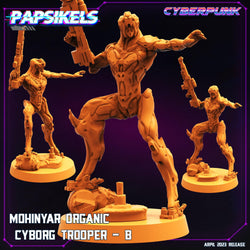 3D Printed Papsikels May 2023 Cyberpunk Mohinyar Organic Cyborg Trooper Set 28mm 32mm (Online Only)