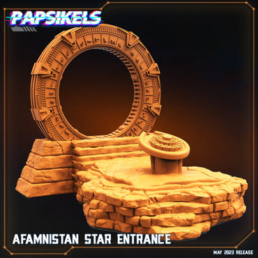 3D Printed Papsikels May 2023 Scifi - Star Entrance - Into The Multi World Set Afamnistan Star Entrance 28mm 32mm (Online Only)