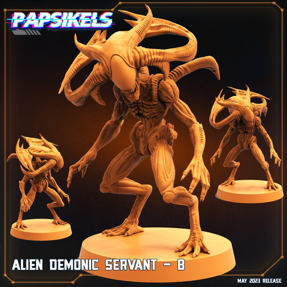 3D Printed Papsikels May 2023 Scifi - Star Entrance - Into The Multi World Set Alien Demonic Servant Set 28mm 32mm (Online Only)