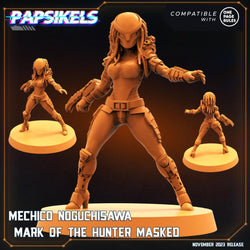 3D Printed Papsikels Mechico Noguchisawa Human Hunter Set Skull Hunters Army Bundle 2 28mm 32mm (Online Only)