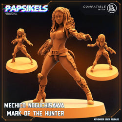 3D Printed Papsikels Mechico Noguchisawa Human Hunter Set Skull Hunters Army Bundle 2 28mm 32mm (Online Only)