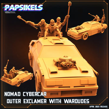 3D Printed Papsikels - Nomad Cybercar Outer Exclaimer - 28mm 32mm (Online Only)