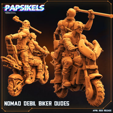 3D Printed Papsikels - Nomad Devil Biker Dudes - 28mm 32mm (Online Only)