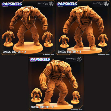 3D Printed Papsikels Omega Busters 28mm 32mm (Online Only)