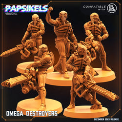 3D Printed Papsikels Omega Destroyers 28mm 32mm (Online Only)