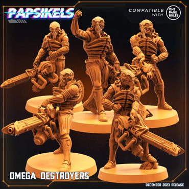 3D Printed Papsikels Omega Destroyers 28mm 32mm (Online Only)