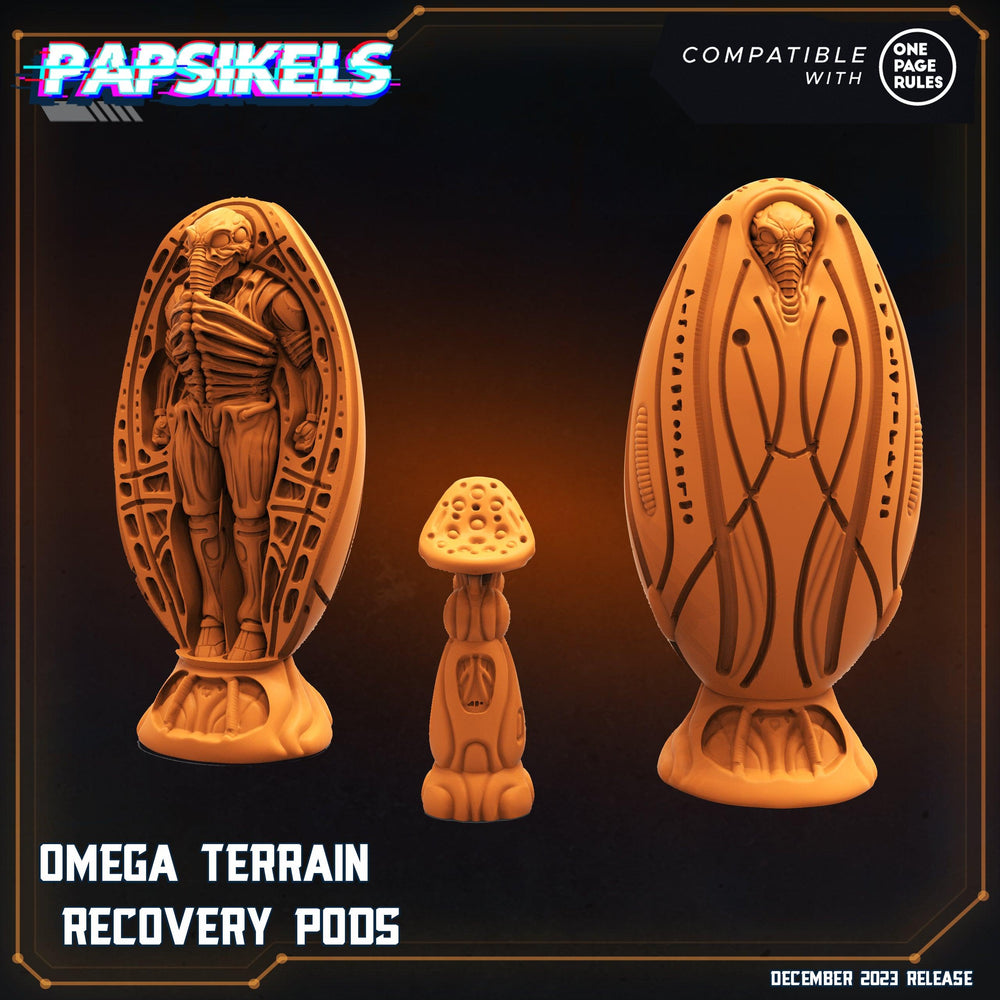 3D Printed Papsikels Omega Terrain Recovery Pods 28mm 32mm (Online Only)