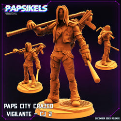 3D Printed Papsikels Paps City Crazed Vigilante CJ Set 28mm 32mm (Online Only)