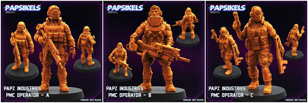 3D Printed Papsikels Papz Industries Pmc Operators Set 28mm 32mm (Online Only)