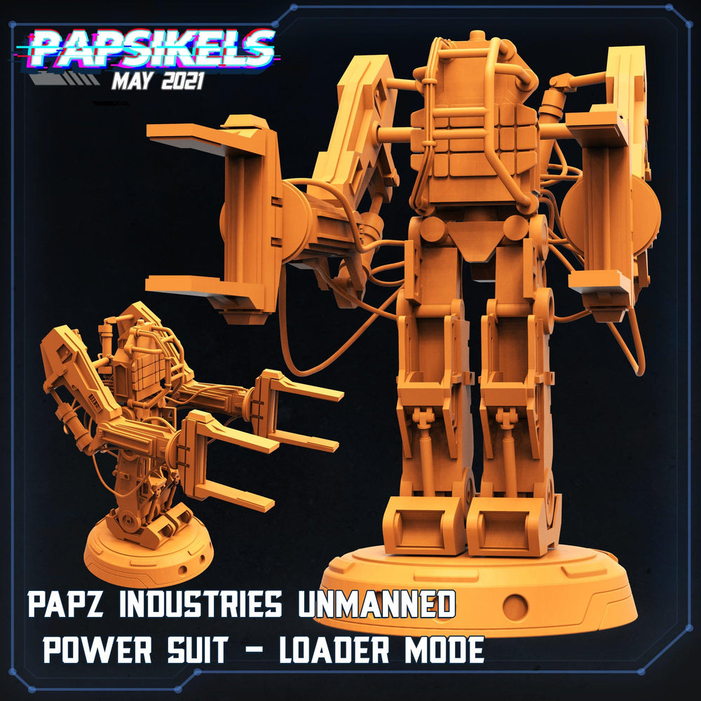 3D Printed Papsikels Papz Industries Unmmanned Powersuit Loader Mode Aliens vs Humans 28mm 32mm (Online Only)