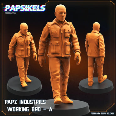 3D Printed Papsikels Papz Industries Working Bros Set 1 28mm 32mm (Online Only)