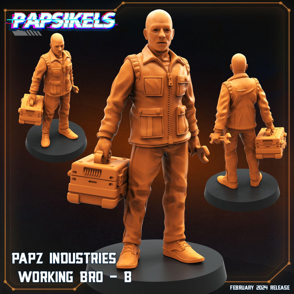 3D Printed Papsikels Papz Industries Working Bros Set 1 28mm 32mm (Online Only)