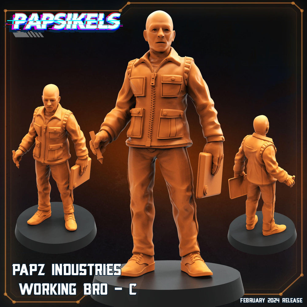 3D Printed Papsikels Papz Industries Working Bros Set 1 28mm 32mm (Online Only)