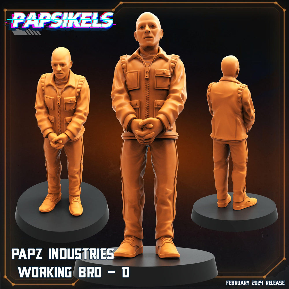 3D Printed Papsikels Papz Industries Working Bros Set 1 28mm 32mm (Online Only)