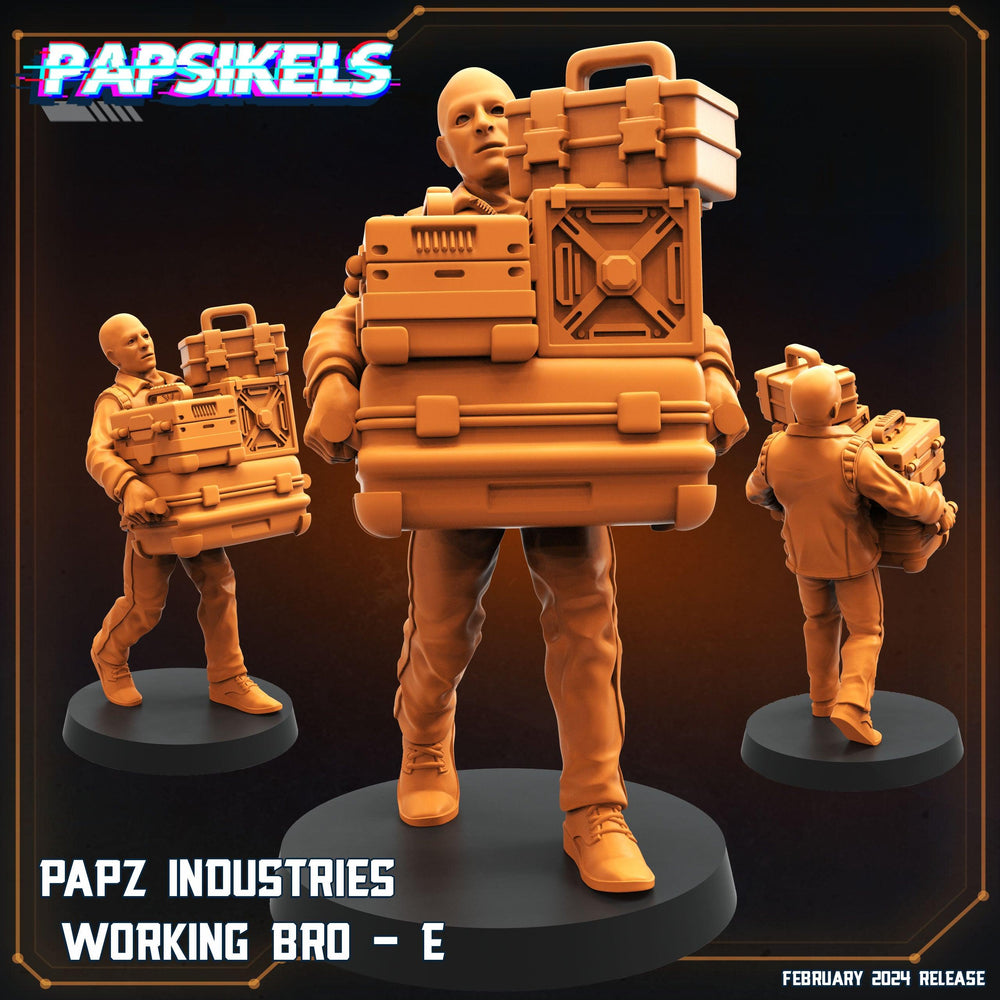 3D Printed Papsikels Papz Industries Working Bros Set 1 28mm 32mm (Online Only)