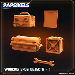 3D Printed Papsikels Papz Industries Working Bros Set 1 28mm 32mm (Online Only)