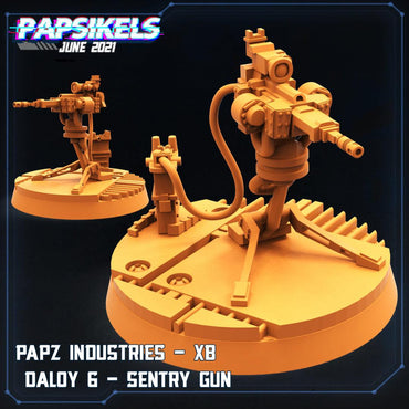 3D Printed Papsikels Papz Industries Xb Daloy 6 - 7 Sentry Guns Aliens vs Humans Part 2 28mm 32mm (Online Only)