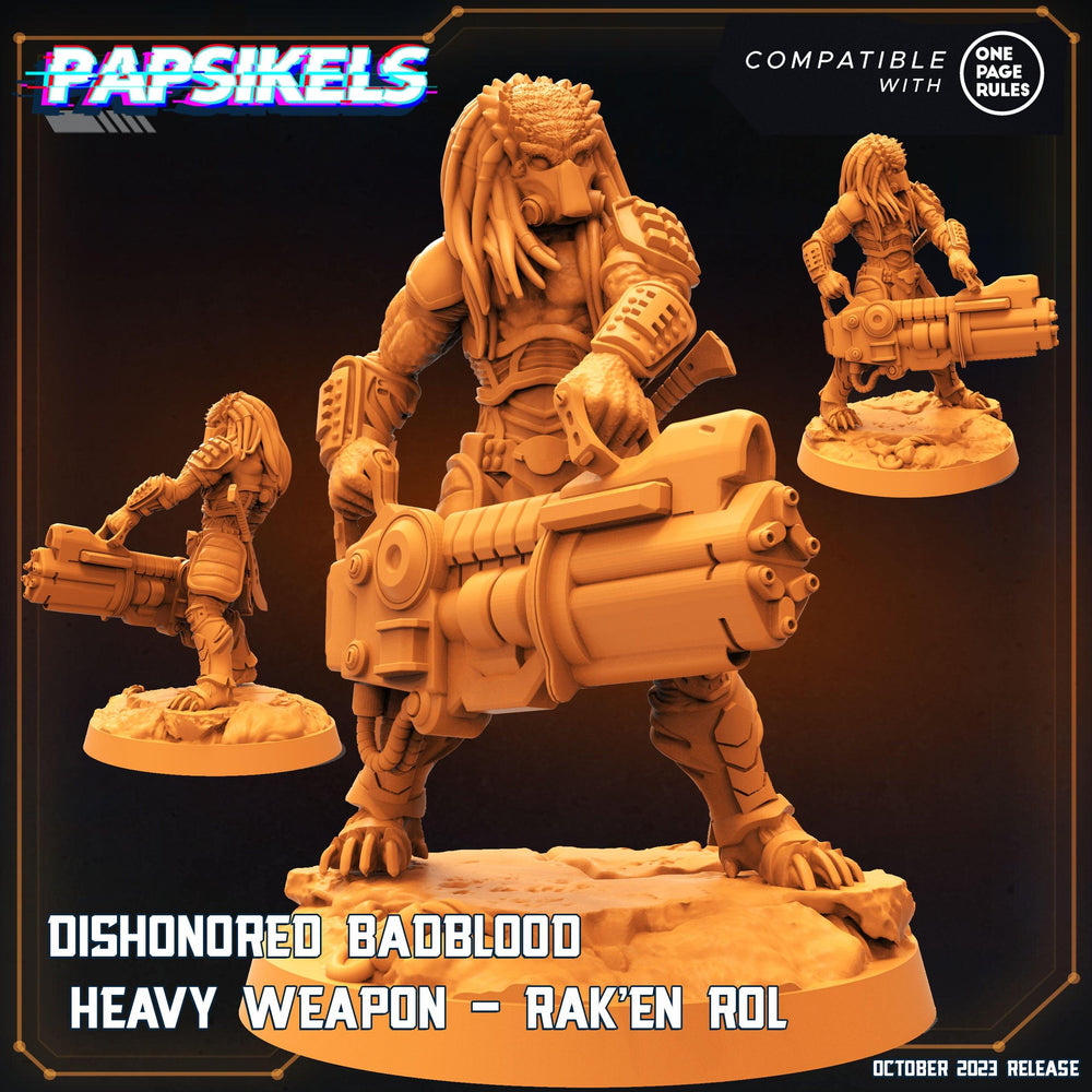 3D Printed Papsikels Rakenrol Dishonored Badblood Skullhunter Mastab 28mm 32mm (Online Only)