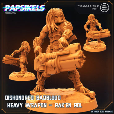 3D Printed Papsikels Rakenrol Dishonored Badblood Skullhunter Mastab 28mm 32mm (Online Only)