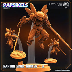 3D Printed Papsikels Raptor Skull Hunters Set Skull Hunters Army Bundle 2 28mm 32mm (Online Only)
