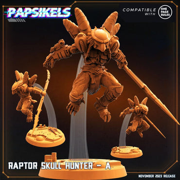 3D Printed Papsikels Raptor Skull Hunters Set Skull Hunters Army Bundle 2 28mm 32mm (Online Only)