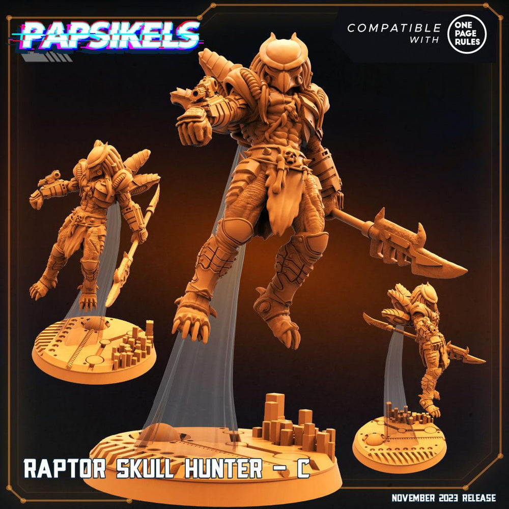 3D Printed Papsikels Raptor Skull Hunters Set Skull Hunters Army Bundle 2 28mm 32mm (Online Only)
