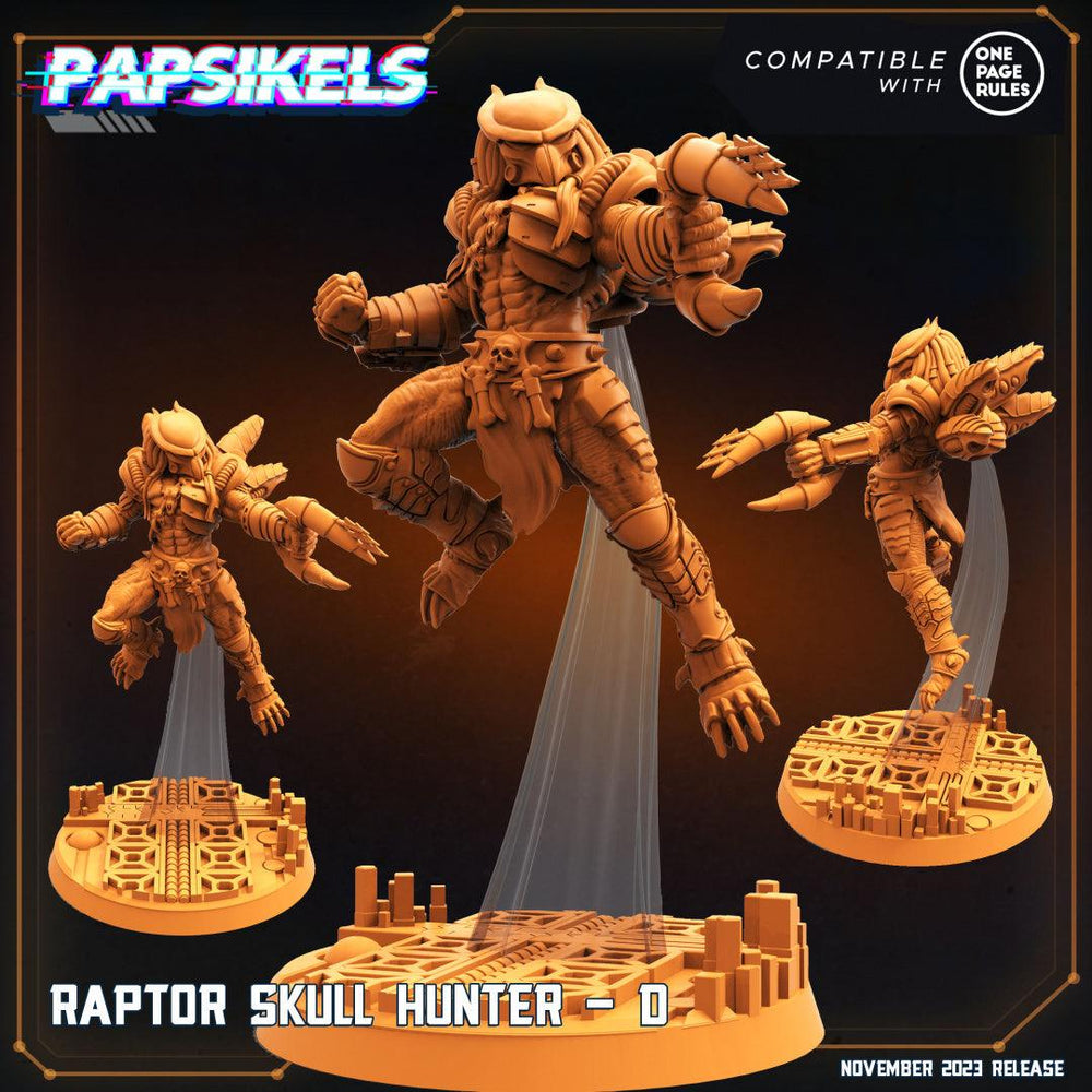3D Printed Papsikels Raptor Skull Hunters Set Skull Hunters Army Bundle 2 28mm 32mm (Online Only)