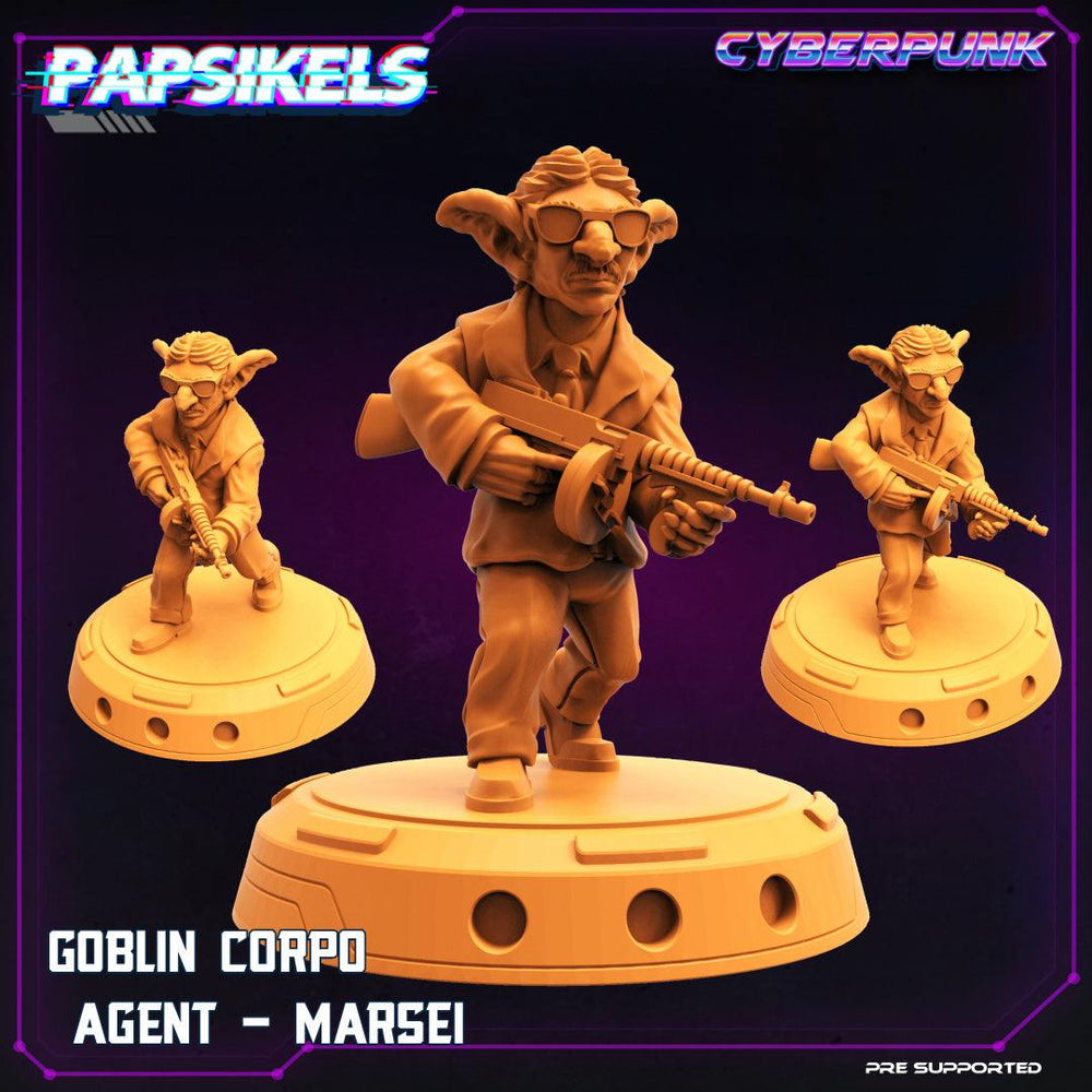 3D Printed Papsikels Sci-Fi Goblin Heist Set Corpo World  - 28mm 32mm (Online Only)