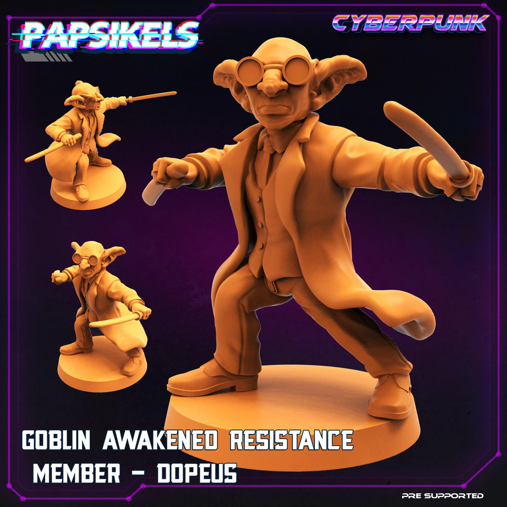 3D Printed Papsikels Sci-Fi Goblin Resistance 2 Set Virtua Corpo World  - 28mm 32mm (Online Only)