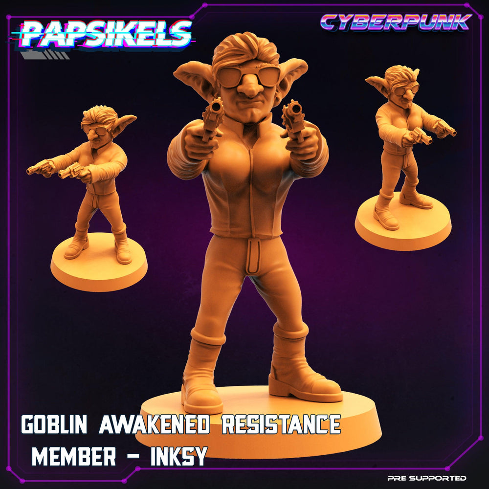 3D Printed Papsikels Sci-Fi Goblin Resistance 2 Set Virtua Corpo World  - 28mm 32mm (Online Only)