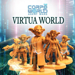 3D Printed Papsikels Sci-Fi Goblin Resistance Set Virtua Corpo World  - 28mm 32mm (Online Only)