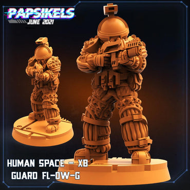 3D Printed Papsikels Sci-Fi Human Space Guard Bx Fl 0w G - 28mm 32mm (Online Only)
