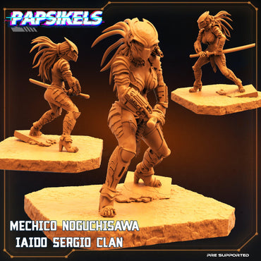 3D Printed Papsikels Sci-Fi Mechico Noguchisawa Iaido Sergio Clan - 28mm 32mm (Online Only)