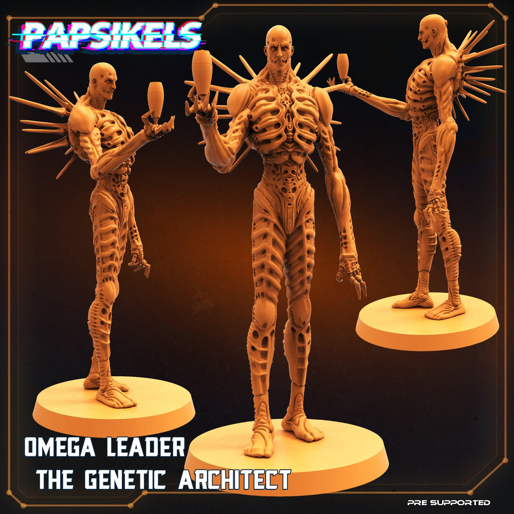 3D Printed Papsikels Sci-Fi Omega Leader The Genetic Architect - 28mm 32mm (Online Only)