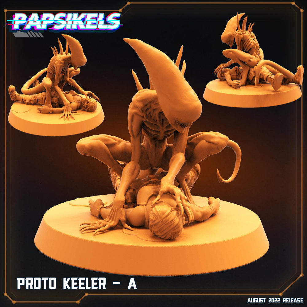 3D Printed Papsikels Sci-FI Proto Keeler A - 28mm 32mm (Online Only)
