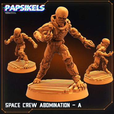 3D Printed Papsikels Sci-Fi Space Crew Abomination Set - 28mm 32mm (Online Only)