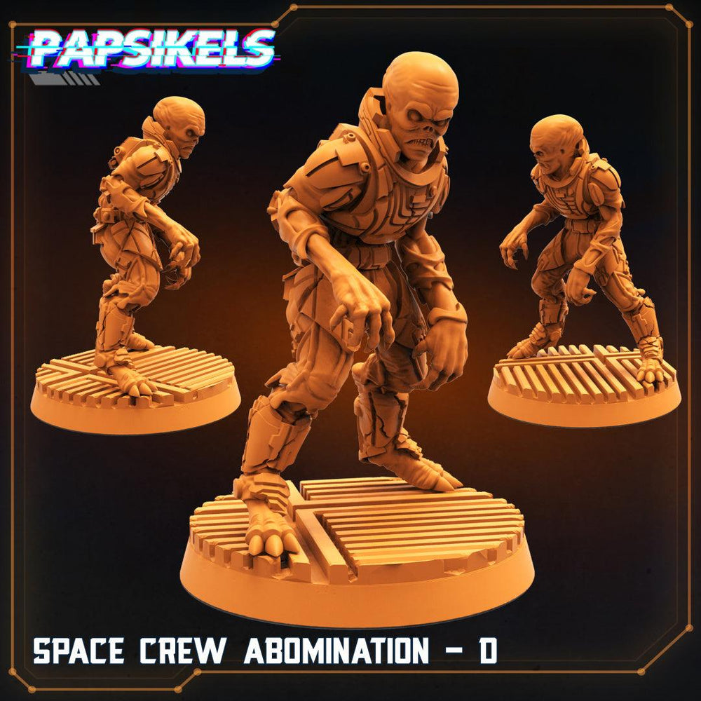 3D Printed Papsikels Sci-Fi Space Crew Abomination Set - 28mm 32mm (Online Only)