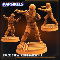 3D Printed Papsikels Sci-Fi Space Crew Abomination Set - 28mm 32mm (Online Only)