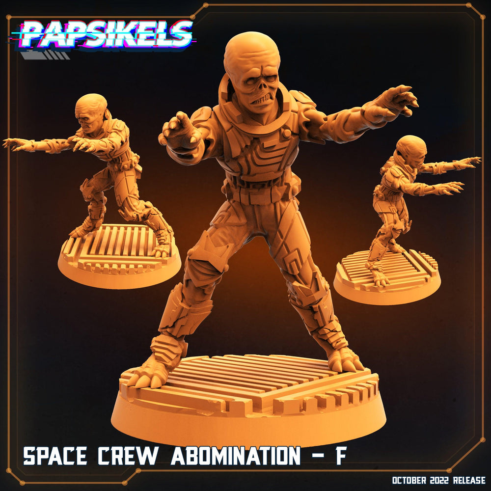 3D Printed Papsikels Sci-Fi Space Crew Abomination Set - 28mm 32mm (Online Only)