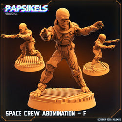 3D Printed Papsikels Sci-Fi Space Crew Abomination Set - 28mm 32mm (Online Only)