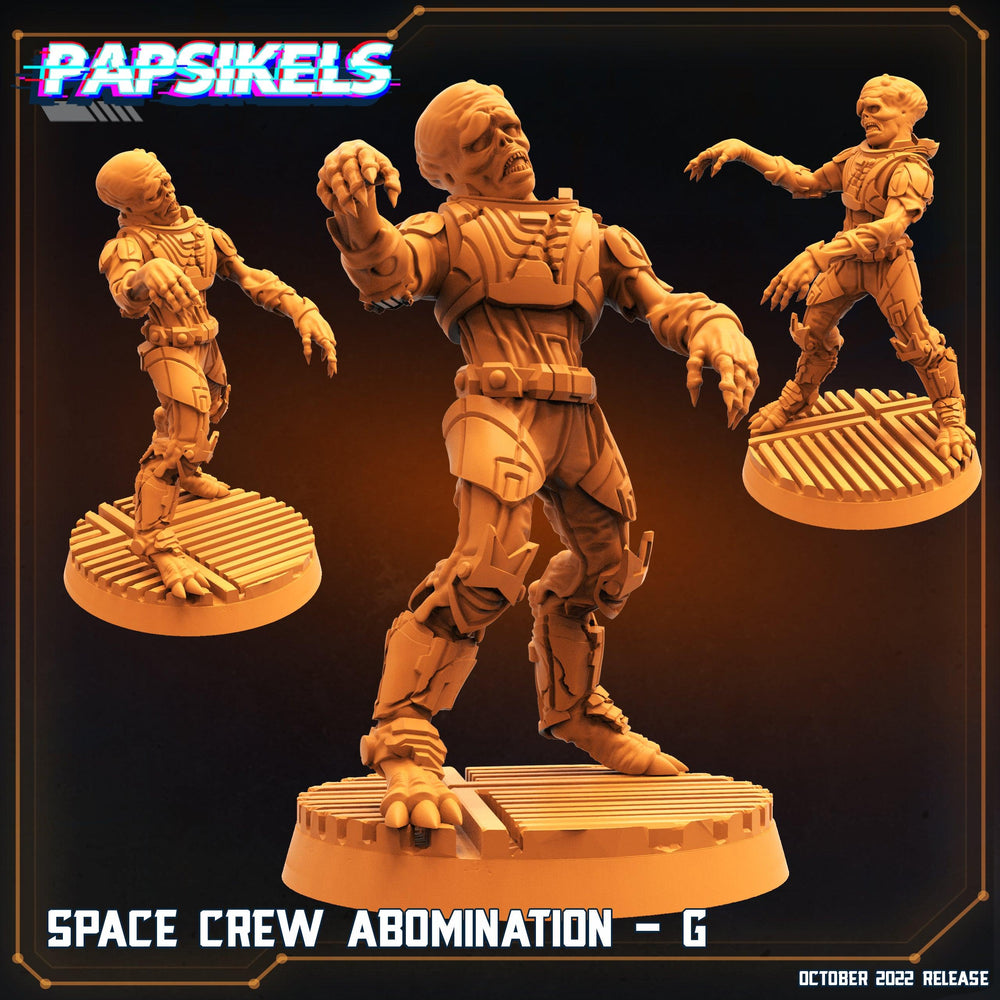 3D Printed Papsikels Sci-Fi Space Crew Abomination Set - 28mm 32mm (Online Only)