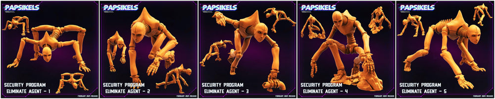 3D Printed Papsikels Security Program Eliminate Agents 28mm 32mm (Online Only)