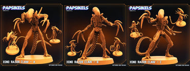 3D Printed Papsikels September 2023 - Aliens Vs Humans 6 Xeno Razor Claw Set 28mm 32mm (Online Only)