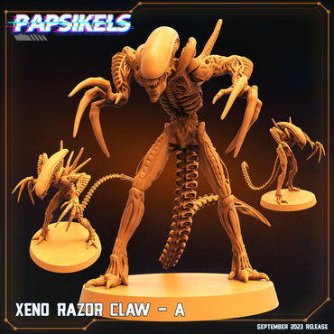 3D Printed Papsikels September 2023 - Aliens Vs Humans 6 Xeno Razor Claw Set 28mm 32mm (Online Only)