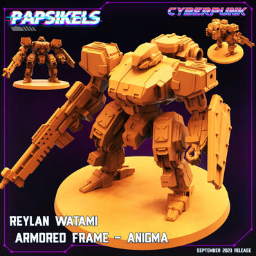 3D Printed Papsikels September 2023 Cyberpunk Armored Frame Papz Industries Set 28mm 32mm (Online Only)