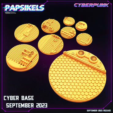 3D Printed Papsikels September 2023 Cyberpunk Cyber Base September 2023 28mm 32mm (Online Only)