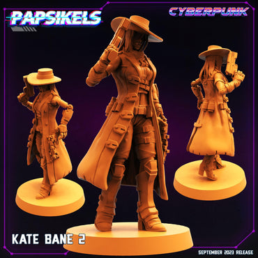 3D Printed Papsikels September 2023 Cyberpunk Kate Bane Set 28mm 32mm (Online Only)