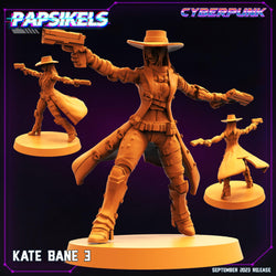 3D Printed Papsikels September 2023 Cyberpunk Kate Bane Set 28mm 32mm (Online Only)